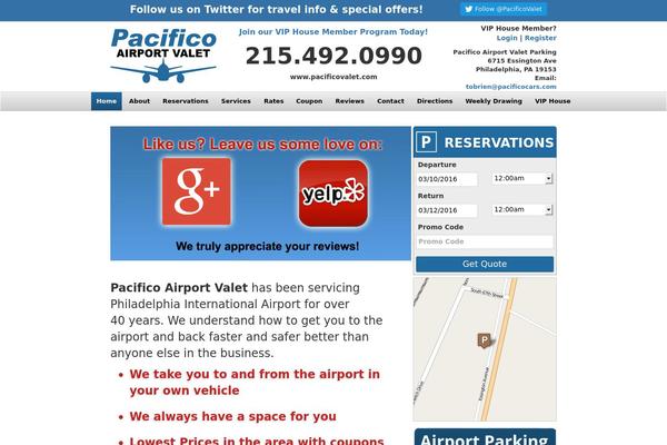 pacificovalet.com site used Netparktheme