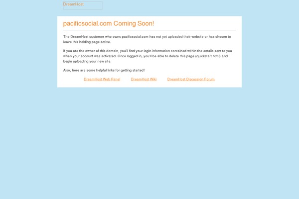 pacificsocial.com site used Robert