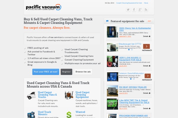 pacificvacuum.com site used Sync