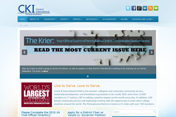 Site using Event Geek plugin