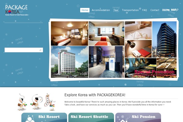packagekorea.com site used Midway