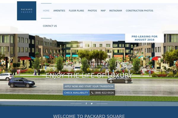 packard-square.com site used Design2wordpress