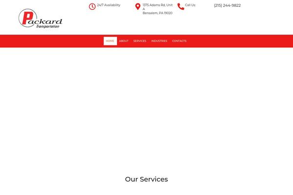 packardtrans.com site used Irozo