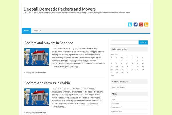 Iconic One theme site design template sample