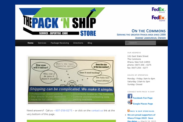 packithaca.com site used Packnshiptheme