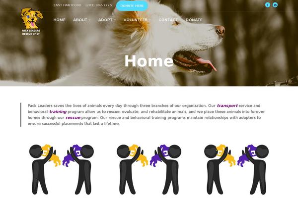 packleadersrescue.com site used Habitat-progression