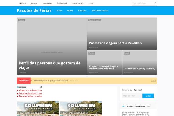 Justread theme site design template sample