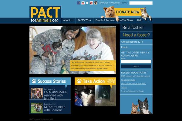 pactforanimals.org site used Hello-theme-child-master