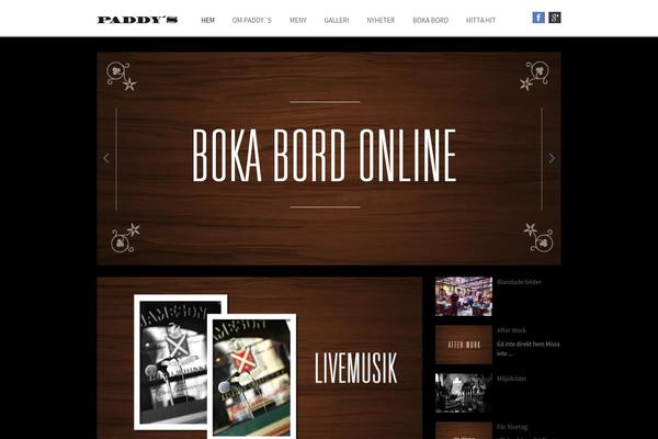 paddys.se site used Businessthemeres