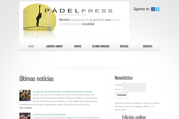 padelpress.com site used Theme1636
