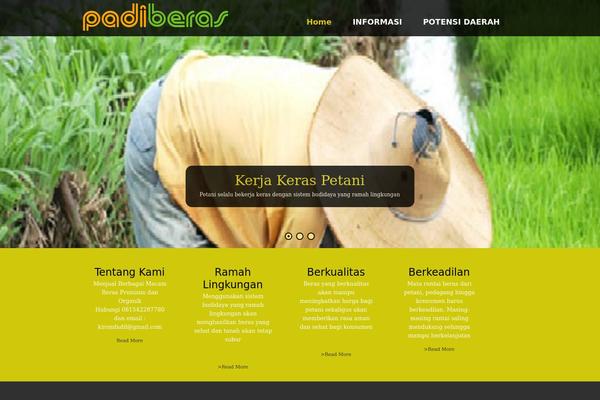 Nature One theme site design template sample