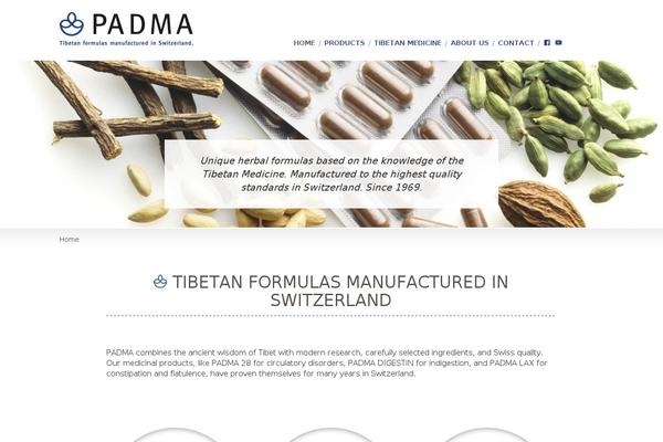 Padma theme site design template sample