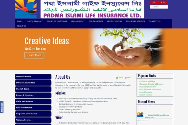 Padma theme site design template sample