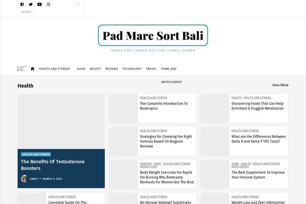 Infinity News theme site design template sample
