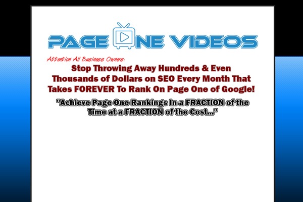 page-one-video.com site used Wpspire