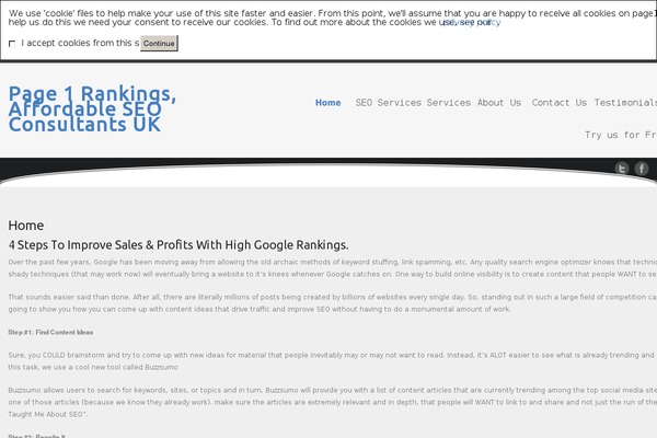Site using Contact Me plugin