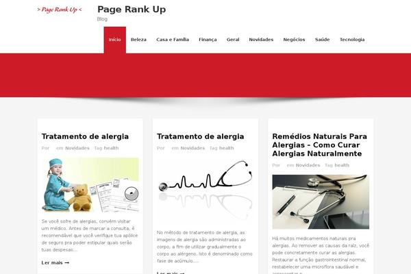Content theme site design template sample