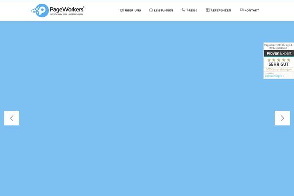 pageworkers.com site used Pageworkers-wordpress