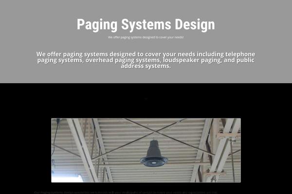 The One Pager theme site design template sample