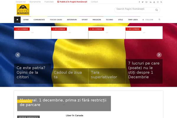 Newspaper theme site design template sample