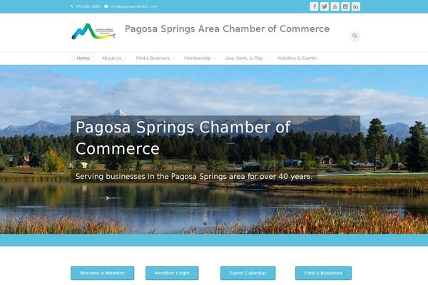 pagosachamber.com site used Builder-ionic-green