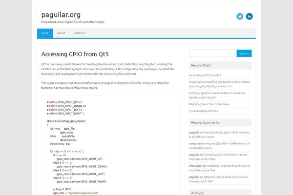 Site using Code Prettify plugin