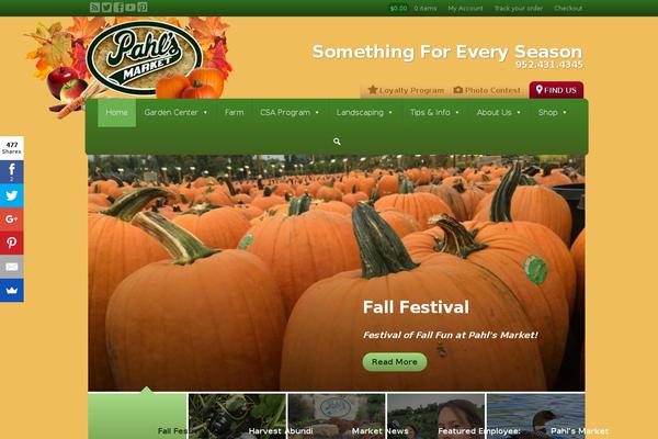Site using WP Social Sharing plugin