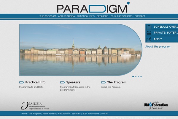 paideiaparadigm.org site used Paradigm-wp