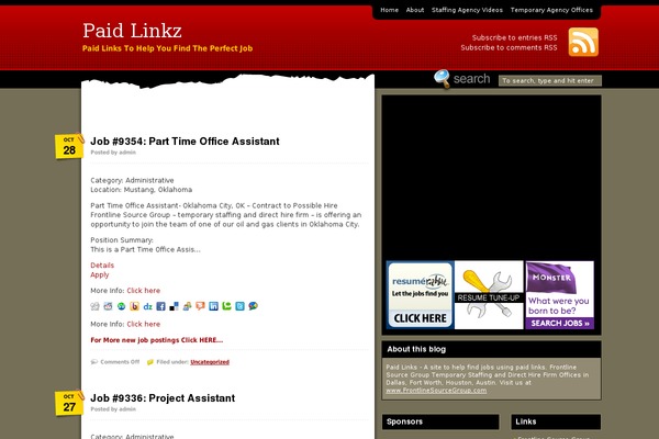 paidlinkz.com site used Mixedmediared