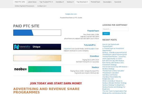 paidptcsite.com site used Ultra Framework