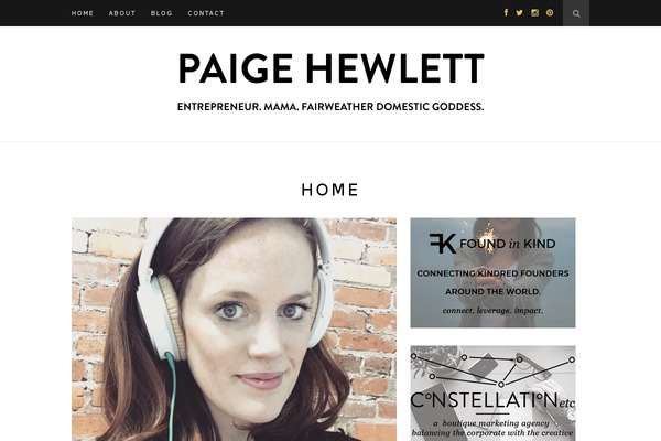 Hemlock theme site design template sample