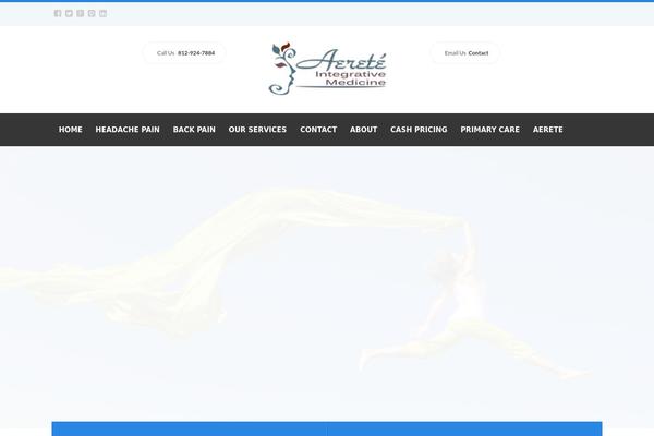 Health theme site design template sample