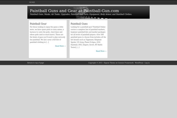 EXPOSE theme site design template sample