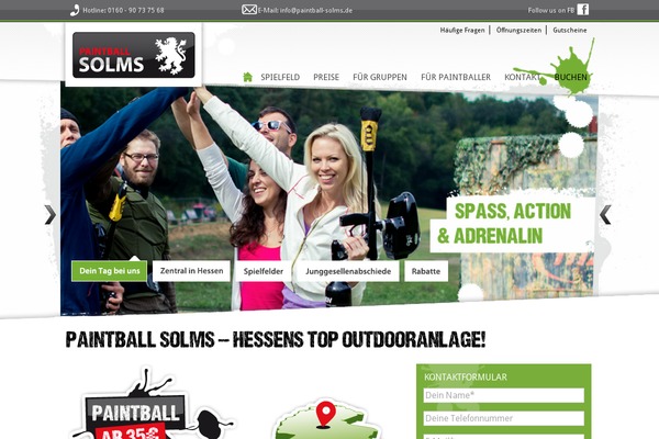paintball-solms.de site used Paintball-fields