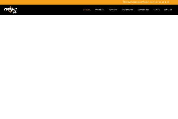 Blu theme site design template sample