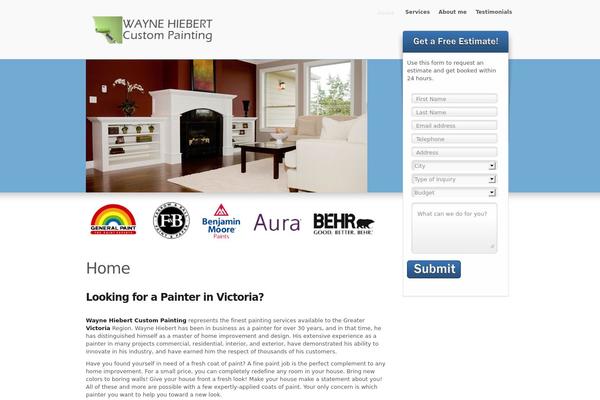 Nova theme site design template sample