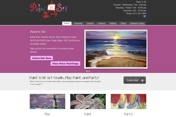 PureVISION theme site design template sample