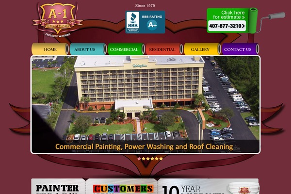 Painting theme site design template sample