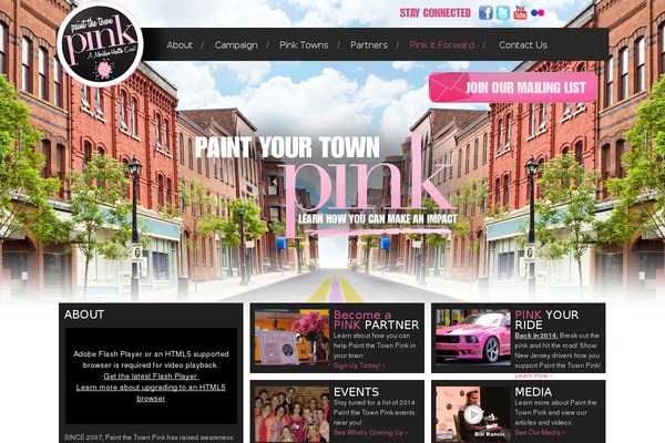 paintthetownpink.com site used Organic_theme_ocean
