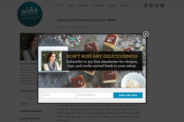 pairswellwithfood.com site used Aida