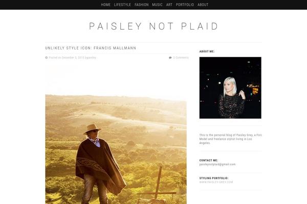 paisleynotplaid.com site used Organic Shop