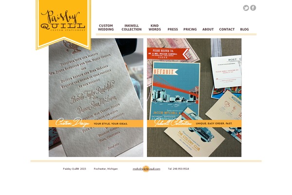 Paisley theme site design template sample