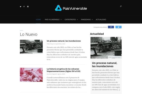 paisvulnerable.cl site used Daily-observer