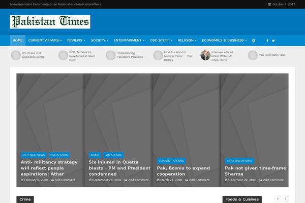 Herald theme site design template sample