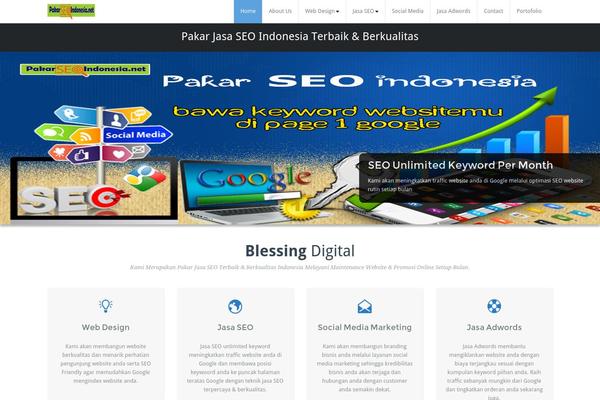 Busiprof theme site design template sample