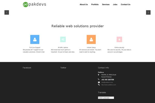Site using Whmpress plugin
