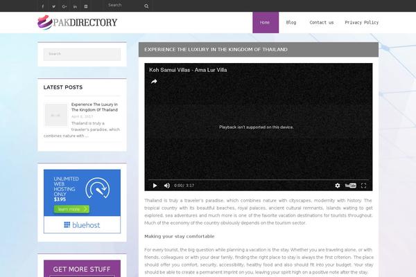 Phosphor theme site design template sample