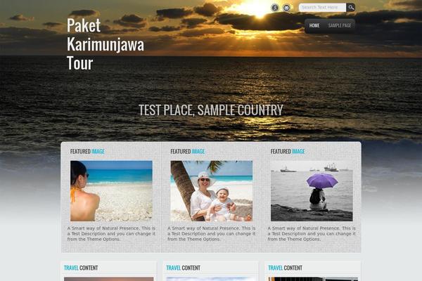 Travel Lite theme site design template sample