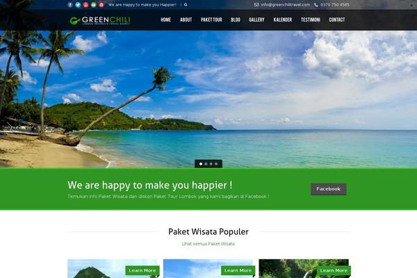 Tour Package theme site design template sample