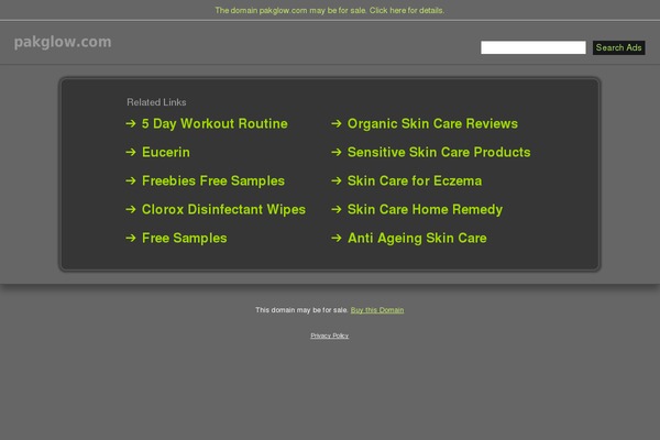 pakglow.com site used Monkey